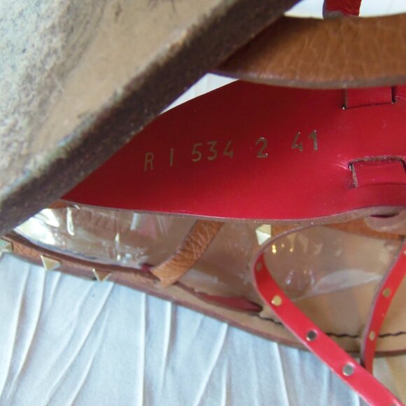 Valentino Garavani Rockstud Thong Wrap Sandals sz 41 - Picture 12 of 16